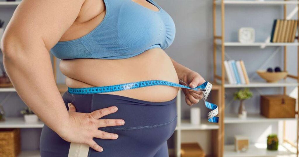 Gráfico mostrando o aumento da obesidade no Brasil com dados estatísticos sobre peso e saúde.